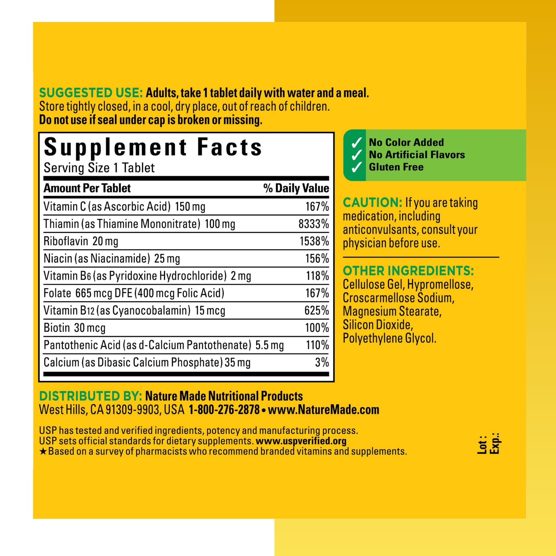 Farmacopea US verifica ingredientes y potencia vitaminas
