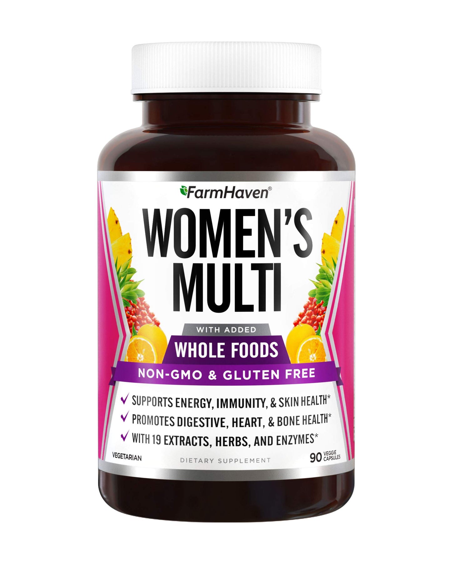 Botella de FarmHaven Multivitaminas para mujeres