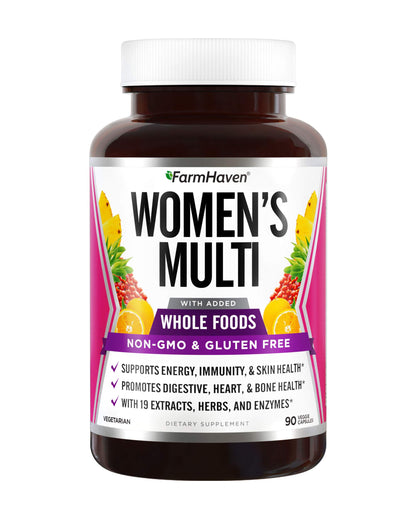 Botella de FarmHaven Multivitaminas para mujeres