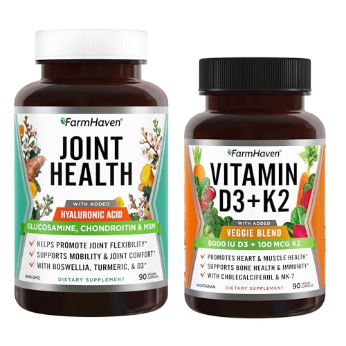 FarmHaven vitamina D3 K2 y glucosamina condroitina
