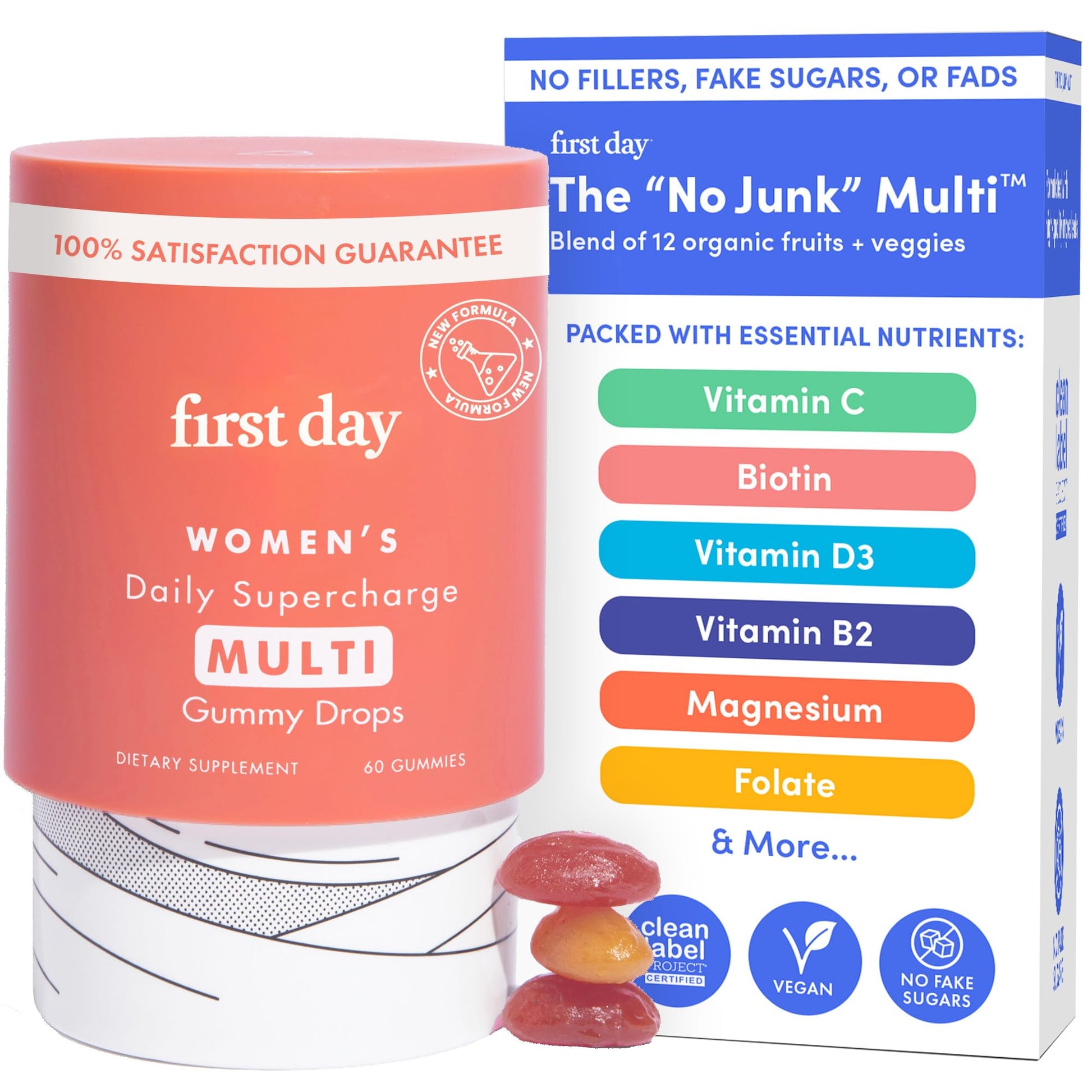 FIRST DAY Multivitaminas para Mujeres 60 Gomitas