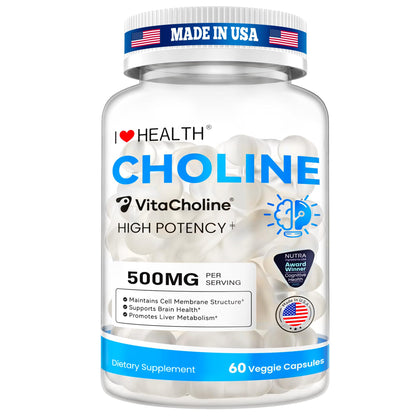 Envase de suplemento líquido First Liquid Choline 500 mg VitaCholine