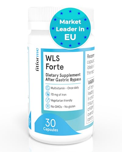 Envase de multivitaminas FitForMe WLS Forte para bypass gástrico.