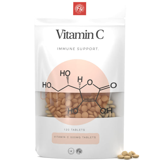 Fitness Health Tabletas Vitamina C 500mg frasco 120 unidades