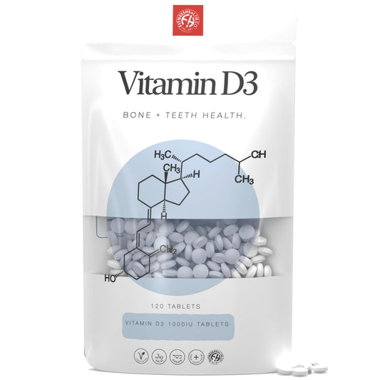 Fitness Health tabletas vitamina d3 1000 ui veganas 120 unidades