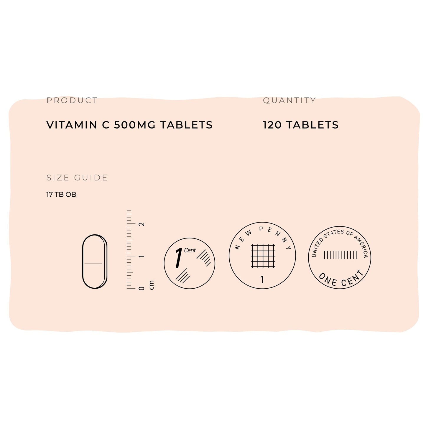 Fitness Health Vitamina C 500mg tabletas closeup