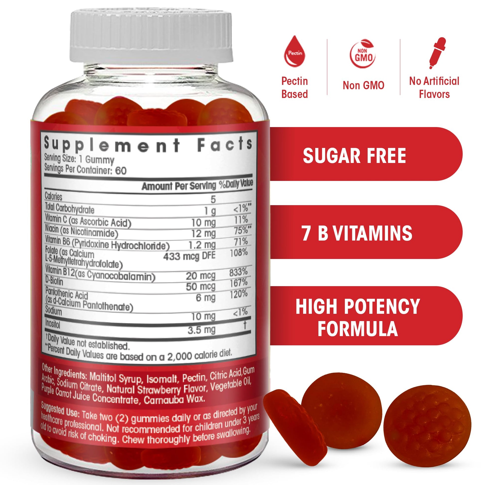 gomitas vitamina b12 b7 b6 b3 b9 flamingo supplements
