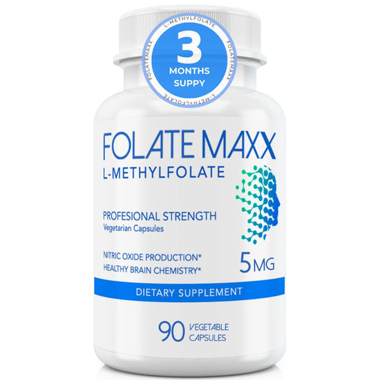 FolateMaxx L-Metilfolato cápsulas 90 folato activo sin gluten