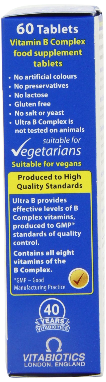 Fondo Azul Tabletas Vitamina B Complejo Ultra Vitabiotics