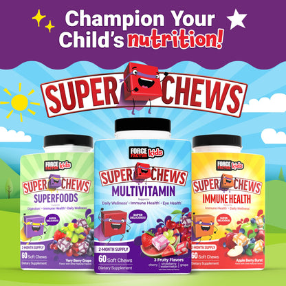 Force Factor multivitaminas niños sabor mixto