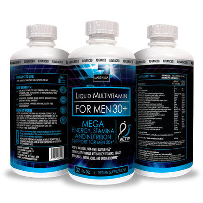 Fórmula avanzada ACTIF multivitamínico para hombres mayores de 30