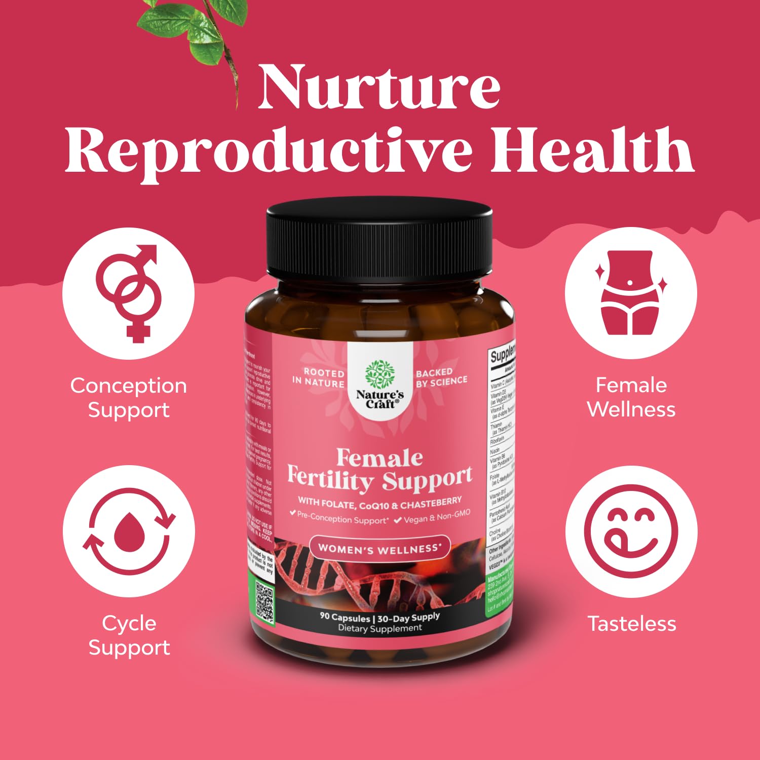 Fórmula avanzada para fertilidad femenina y salud prenatal