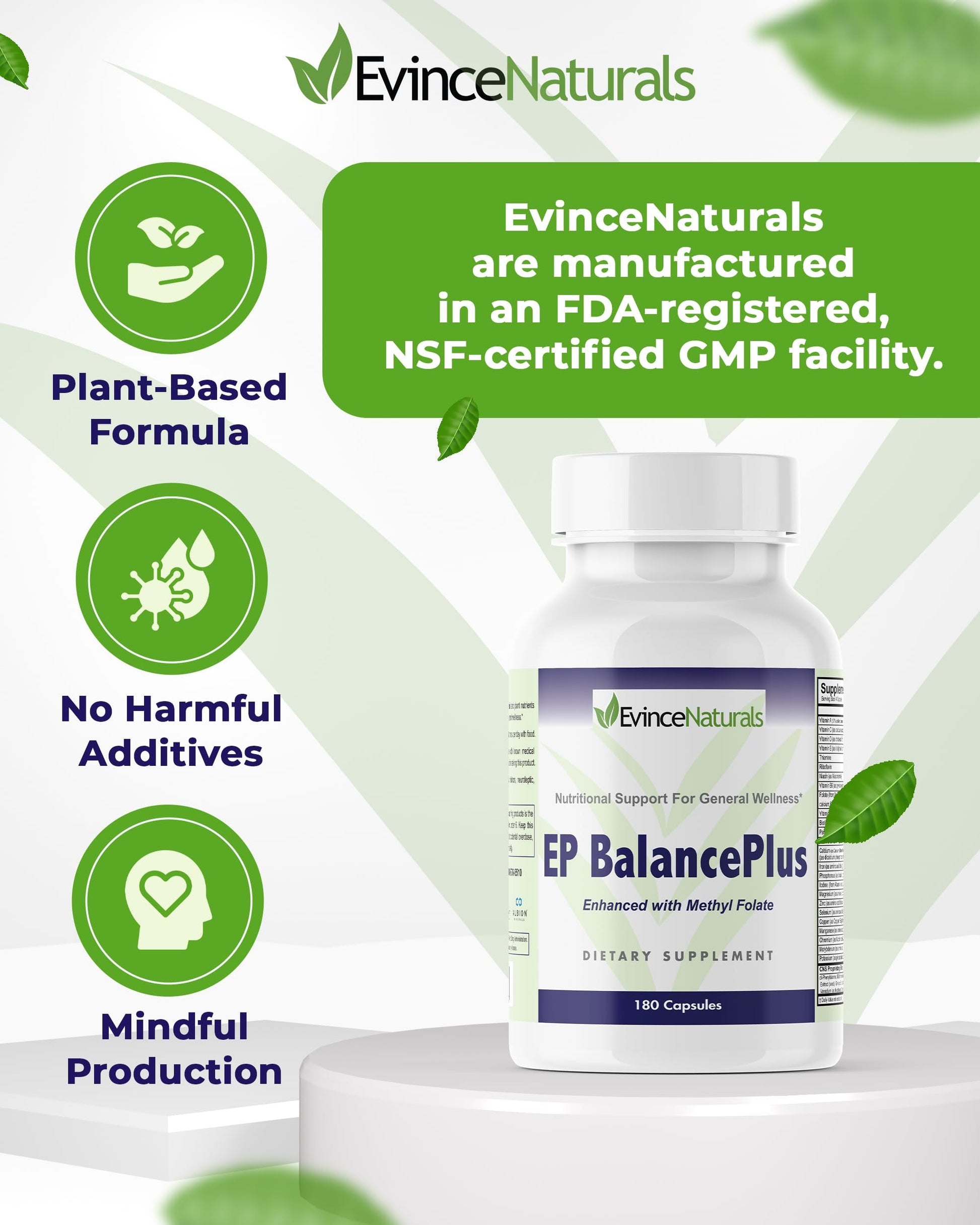 Fórmula basada en plantas producida con cuidado EP BalancePlus
