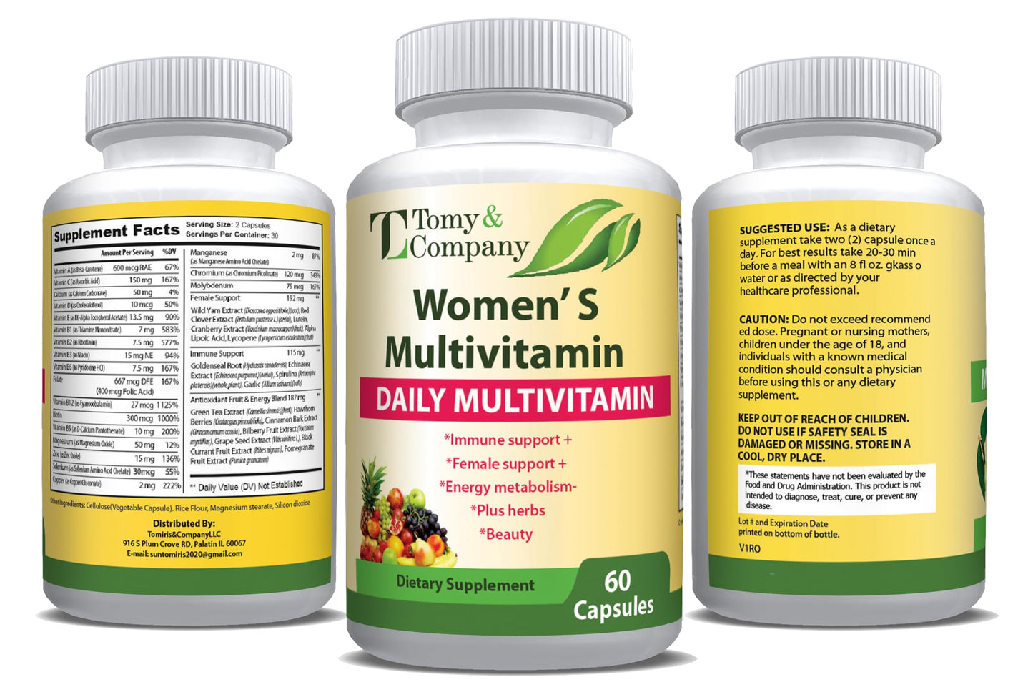 Fórmula compleja de vitaminas y minerales para mujeres