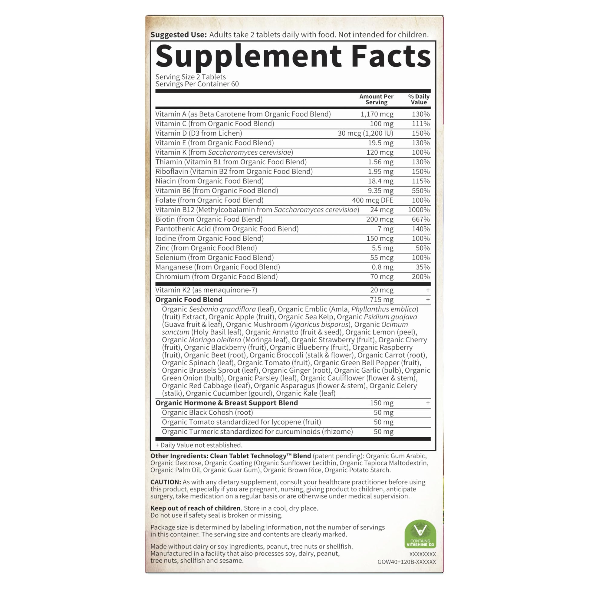 fórmula de multivitaminas para mujeres exigentes