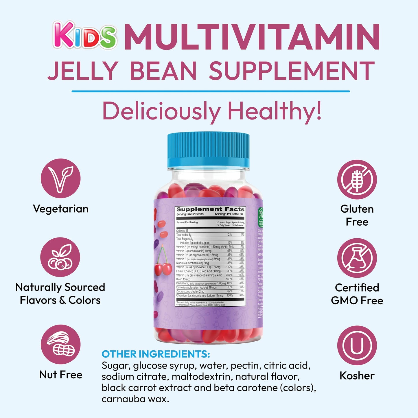 Fórmula multivitamínica infantil y deliciosa