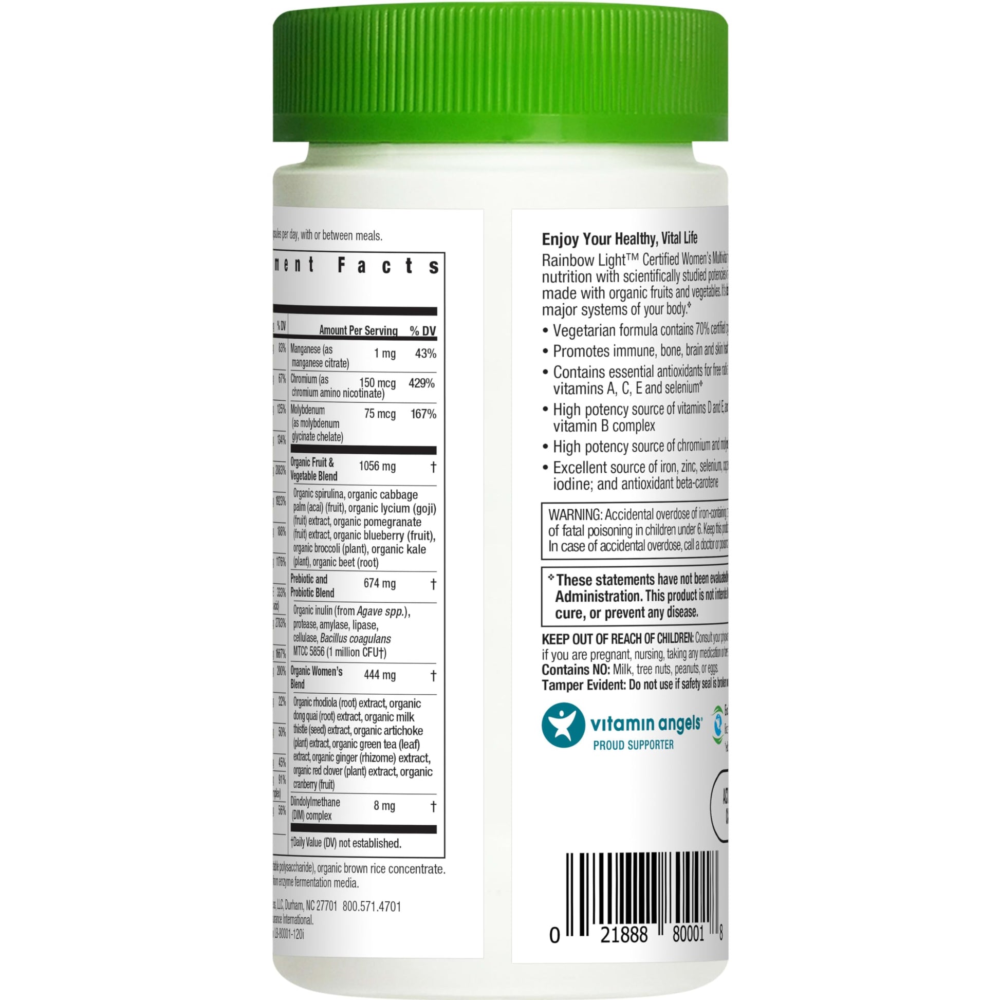 Fórmula multivitamínica vegetariana para mujeres