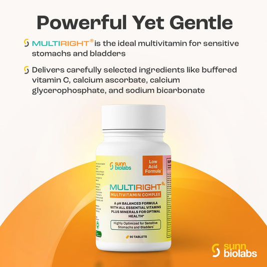 Fórmula multivitamínica suave para vejiga.