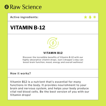 Fórmula sublingual de B12 alta absorción