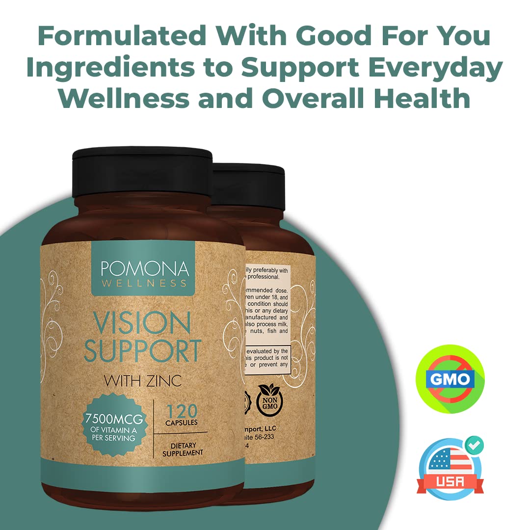 Fórmula del suplemento para soporte visual Pomona Wellness