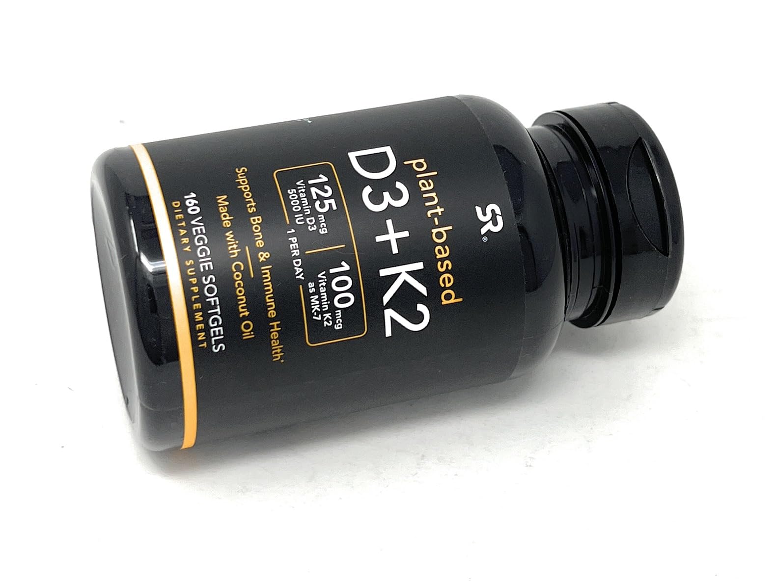 Fórmula vegana vitamina d3 k2 con aceite coco mct 5000 ui