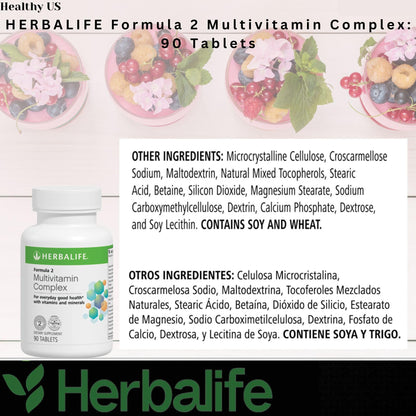 Fórmula de vitaminas Herbalife destacada en salud