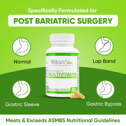 Formulación para post cirugía del multivitamínico BariSlim