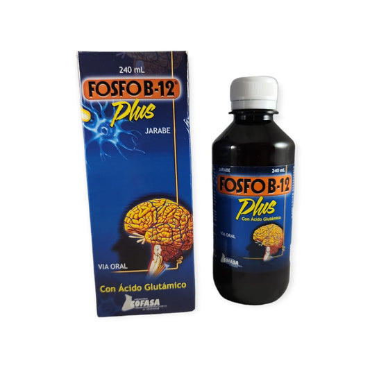 Fosfo B-12 jarabe suplemento líquido apoyo energía y mente