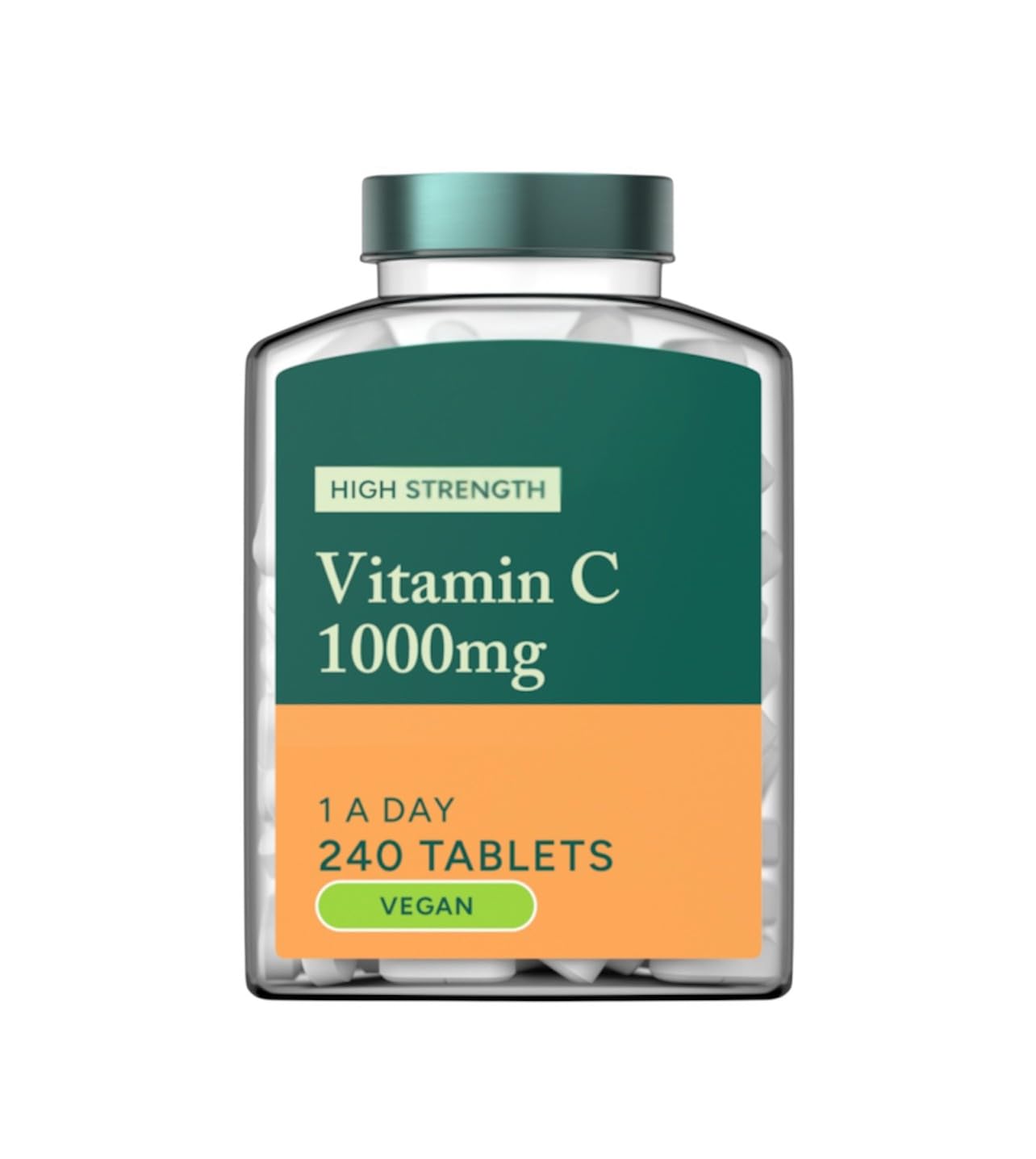 Frasco de vitamina C 1000mg H and B 240 tabletas