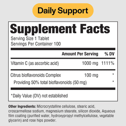 Frasco de 100 tabletas vitamina c PureFormulas Supreme C