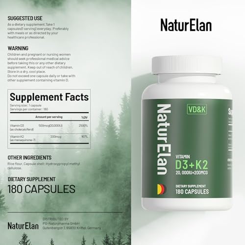 Frasco abierto suplemento NaturElan Vitamina y Probióticos