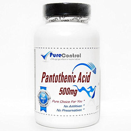 Frasco ácido pantoténico 500mg 100 cápsulas PureControl