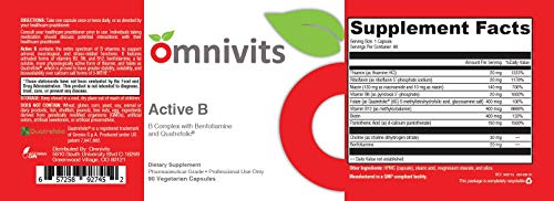 Frasco Active B complejo vitaminas B con folato