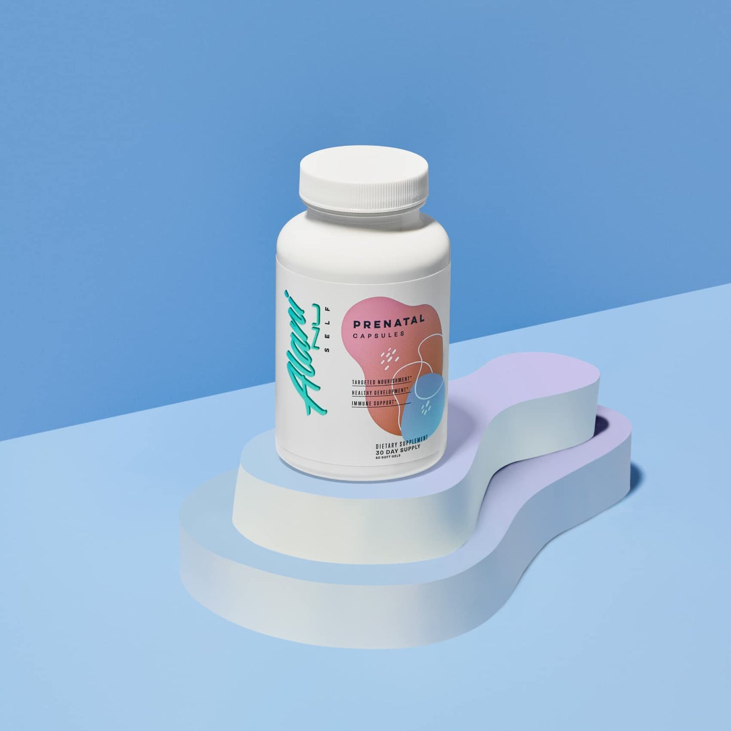 Frasco Alani Nu suplemento diario vitaminas prenatales