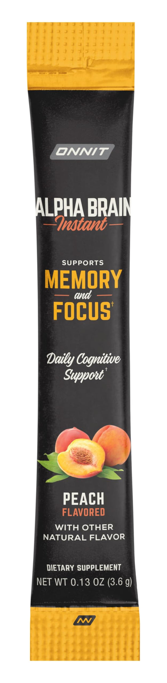 Frasco Alpha Brain Instant ONNIT memoria y enfoque sin cafeína