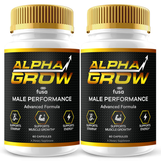 Frasco Alpha Grow suplemento multivitamínico fuerza máxima