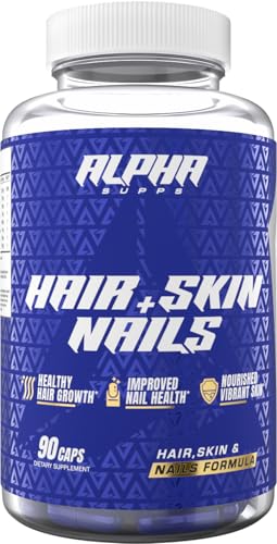 Frasco Alpha Supps suplemento cabello piel uñas 90 cápsulas mujeres