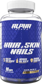 Frasco Alpha Supps suplemento cabello piel uñas 90 cápsulas mujeres