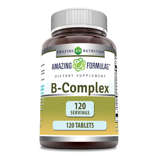 Frasco Amazing Formulas Complejo Vitaminas B 120 tabletas
