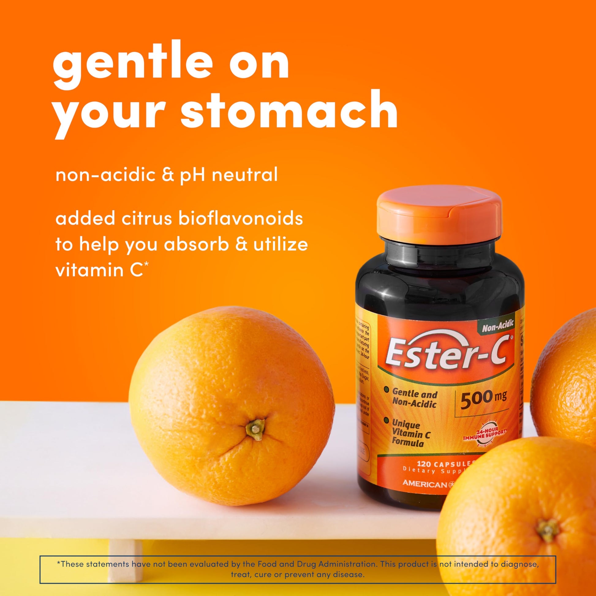 Frasco American Health Ester-C vitamina C no ácida y bioflavonoides