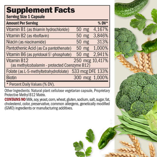 Frasco Andrew Lessman cápsulas complejo de vitaminas B