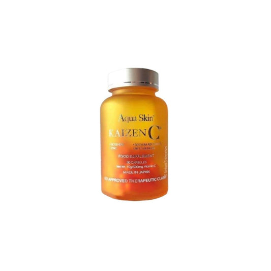 Frasco Aqua Skin Kaizen C vitamina C 10 en 1 no ácida 30 cápsulas