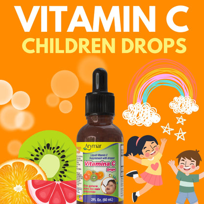 Frasco ARYMAR gotas vitamina c para niños apoyo inmunológico