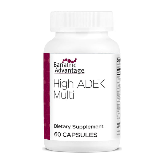 Frasco de multivitamínico Bariatric ADEK 60 cápsulas