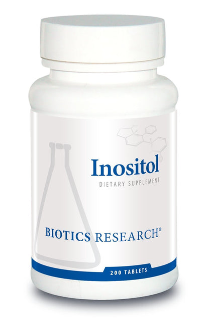Frasco Biotics Research Inositol apoyo metabólico 200 tabletas