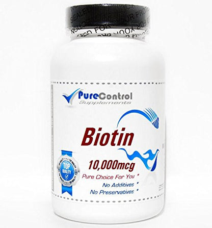 Frasco biotina 10000mcg 200 cápsulas suplemento piel