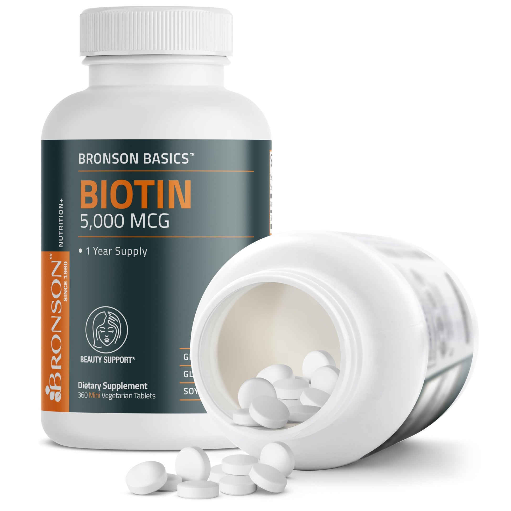 Frasco Bronson Biotin para uso diario