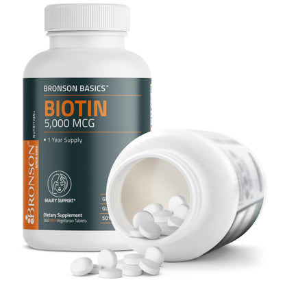 Frasco Bronson Biotin para uso diario