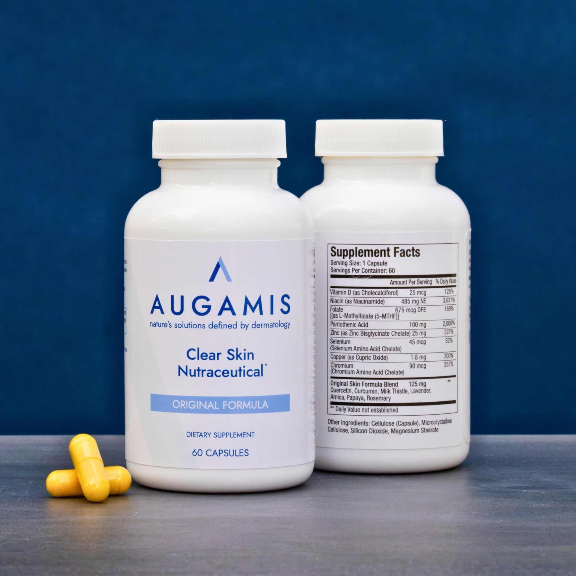 Frasco de cápsulas para acné nodular y hormonal sin DIM