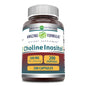Frasco de cápsulas Amazing Formulas colina e inositol 500mg